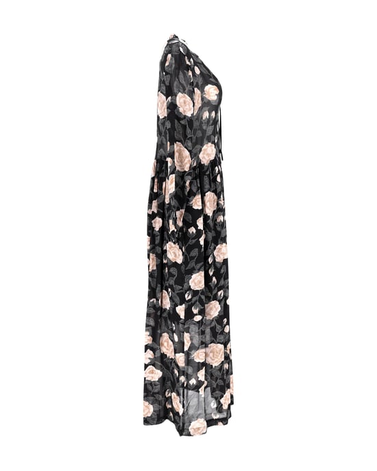 Ganni – Carlton – Georgette-Maxikleid aus Viskose mit Blumenmuster - Image 2