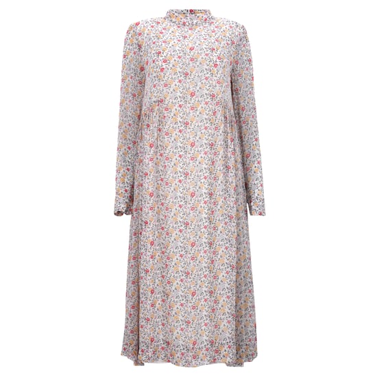 Ganni – Midikleid mit Blumenmuster und mehrfarbiger Baumwolle - Image 1