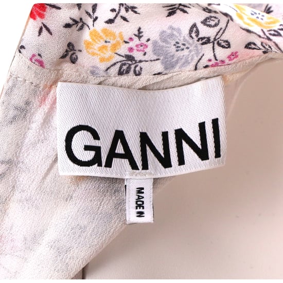 Ganni – Midikleid mit Blumenmuster und mehrfarbiger Baumwolle - Image 4