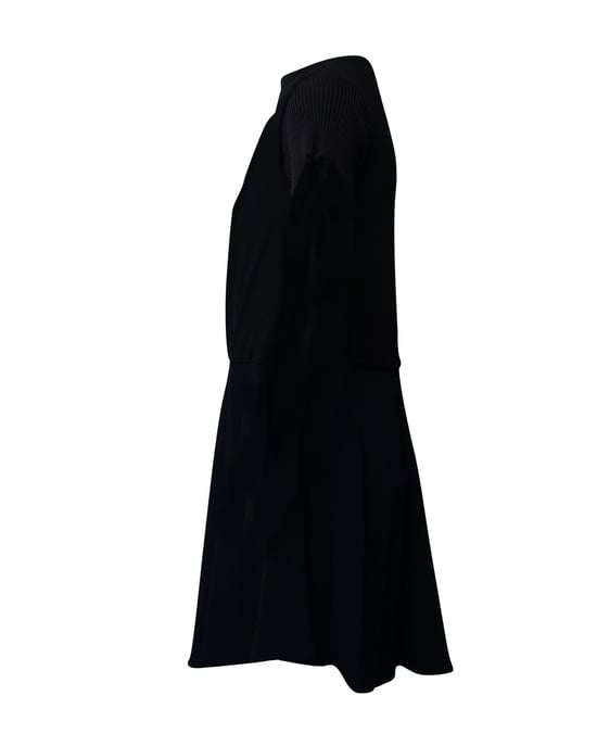 Balenciaga Vintage Strickkleid aus marineblauem Viskose - Image 2