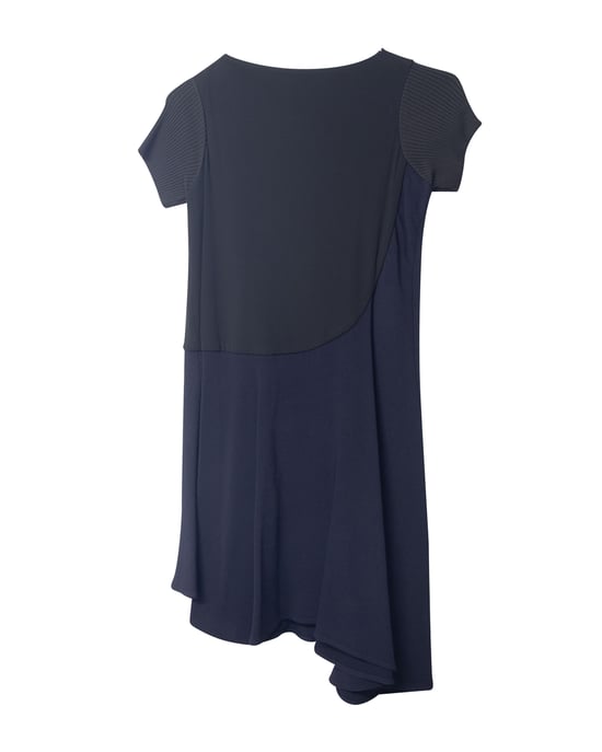 Balenciaga Vintage Strickkleid aus marineblauem Viskose - Image 4