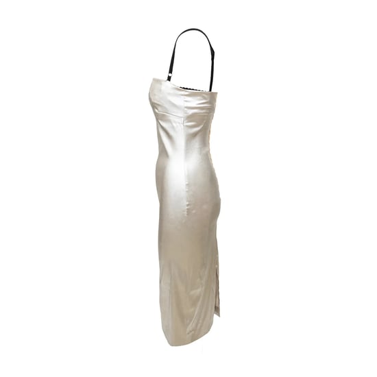 Dolce & Gabbana Metallic-silbernes Kleid – 90er Jahre - Image 4