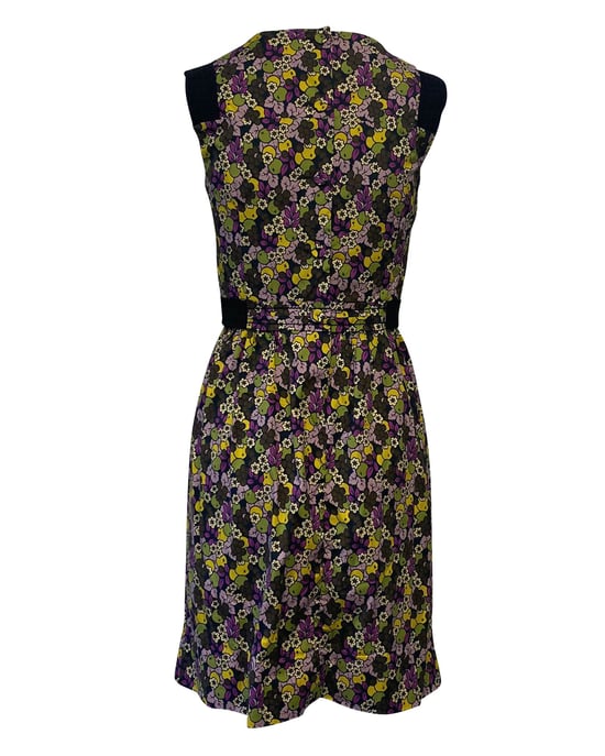 Prada Holliday & Brown Blumenkleid aus mehrfarbigem Polyester - Image 4