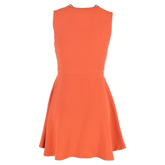 Sandro Minikleid mit tiefem Ausschnitt aus orangefarbenem Polyester - Image 3