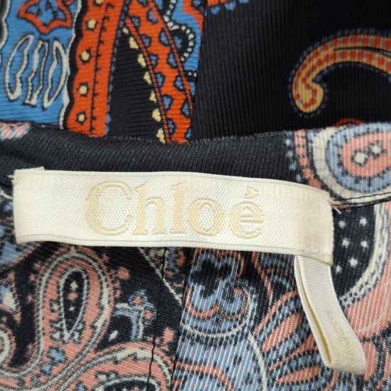 Chloé Paisley Minikleid mit Paisley-Print aus mehrfarbiger Viskose - Image 3