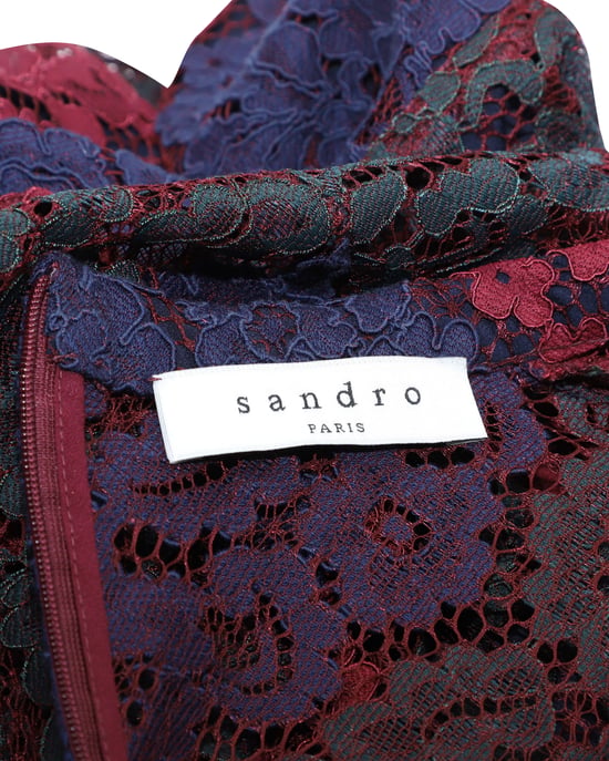 Sandro Paris Rodney Spitzenkleid aus mehrfarbigem Polyamid - Image 2