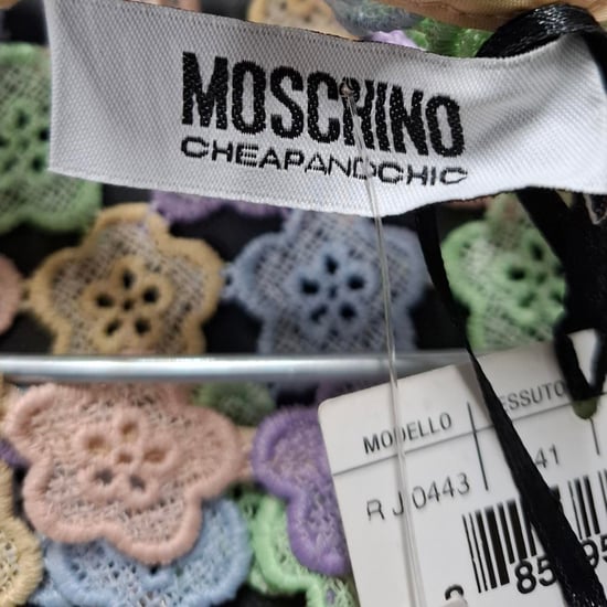 Moschino Cheap and Chic Blumiges Macrame-Kleid in Mehrfarbigem Polyester - Image 3
