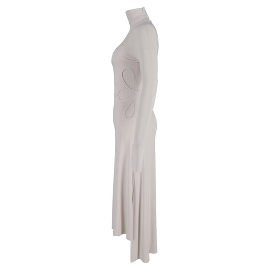 Victoria Beckham Midikleid mit Cut-outs aus elfenbeinfarbener Viskose - Image 2