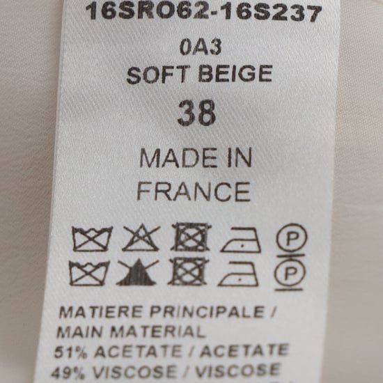 Chloé Kleid mit Knopfdetails aus beigefarbenem Acetat - Image 5