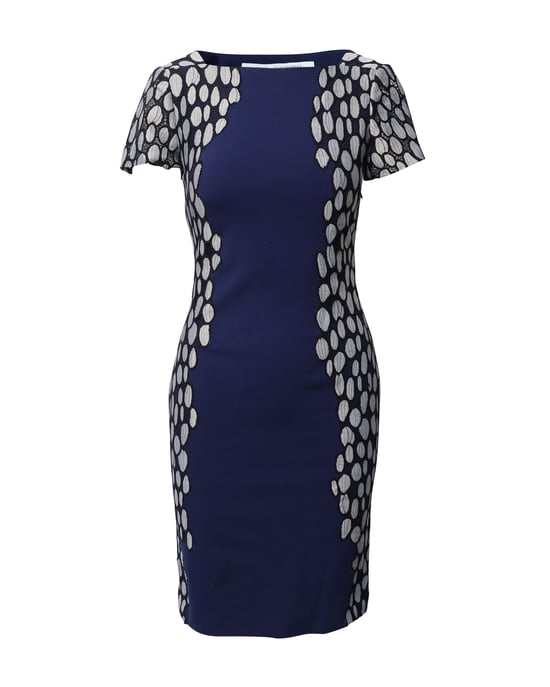 Diane von Furstenberg Queen Tilda Kleid aus marineblauer Viskose - Image 1