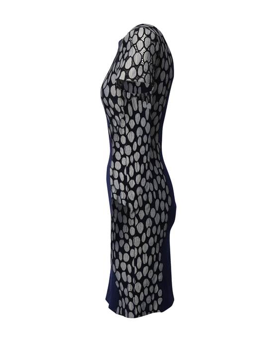 Diane von Furstenberg Queen Tilda Kleid aus marineblauer Viskose - Image 2