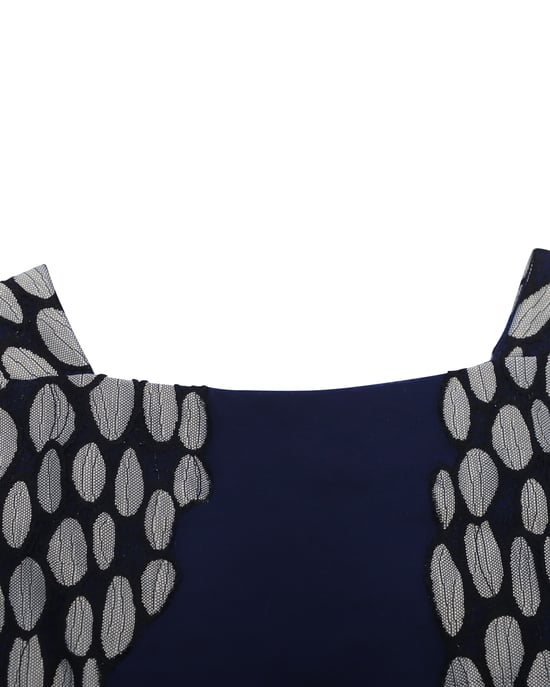Diane von Furstenberg Queen Tilda Kleid aus marineblauer Viskose - Image 6