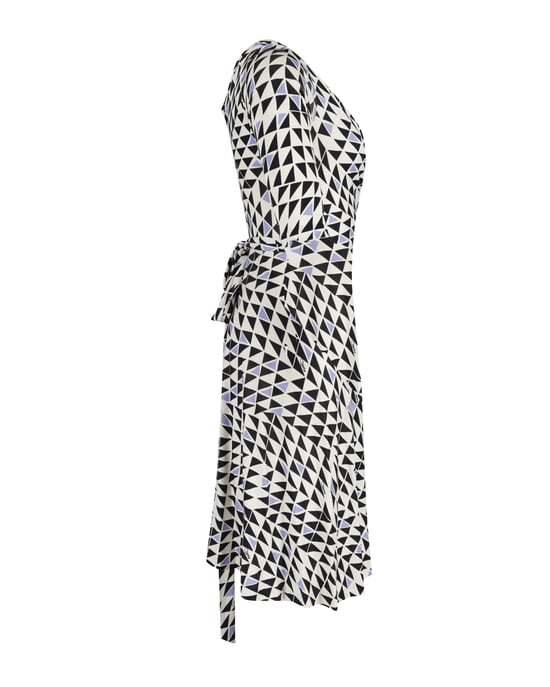 Diane von Furstenberg Penna Wickelkleid mit geometrischem Print aus mehrfarbiger Seide - Image 2
