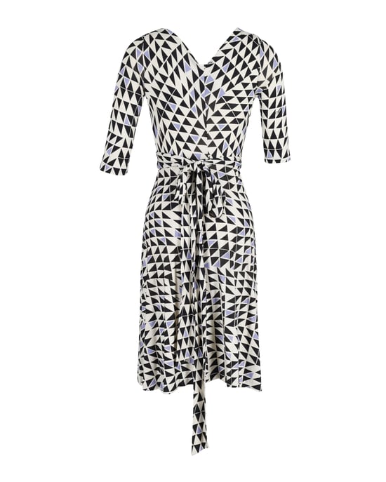 Diane von Furstenberg Penna Wickelkleid mit geometrischem Print aus mehrfarbiger Seide - Image 3