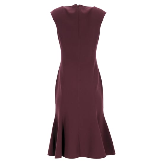 Michael Kors Midi-Trompetenkleid aus burgunderroter Wolle - Image 3