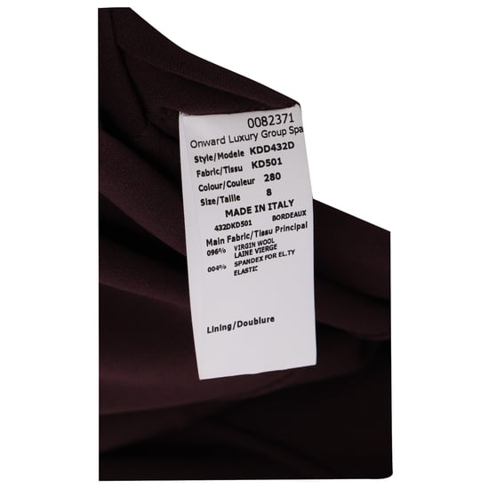 Michael Kors Midi-Trompetenkleid aus burgunderroter Wolle - Image 5