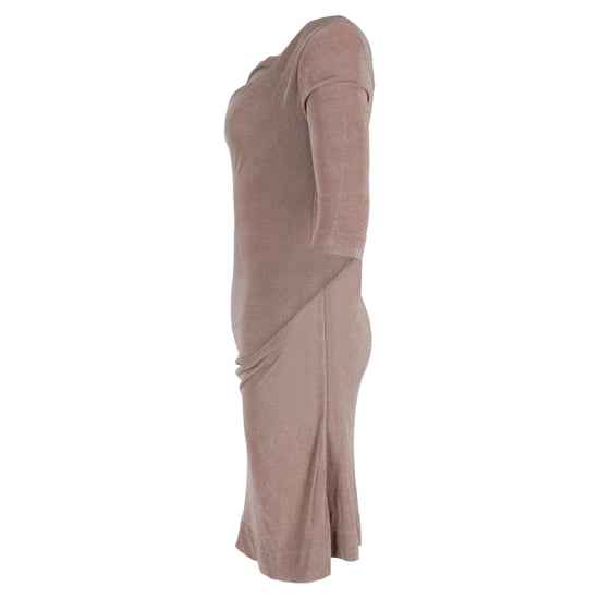 Vivienne Westwood Midikleid mit asymmetrischem Ausschnitt aus brauner Viskose - Image 2