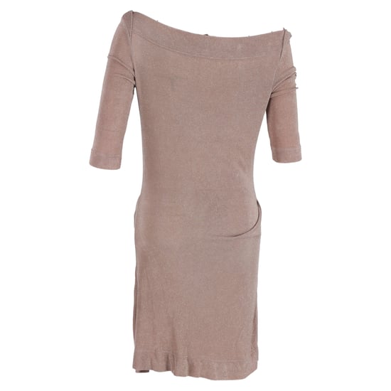 Vivienne Westwood Midikleid mit asymmetrischem Ausschnitt aus brauner Viskose - Image 3
