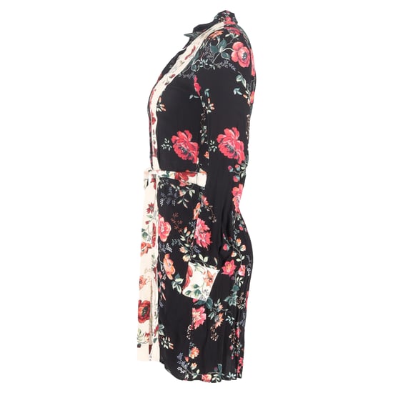 Maje Riller Zweifarbiges Hemdkleid aus Viskose mit Blumenmuster - Image 2