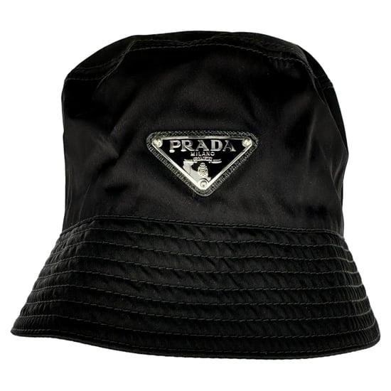 Prada Re-Nylon Bucket Hat aus schwarzem Nylon - Image 1