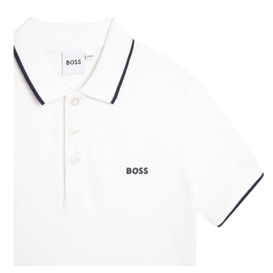 Boss - Poloshirt für Kinder, kurzärmlig (Weiß) - Image 3