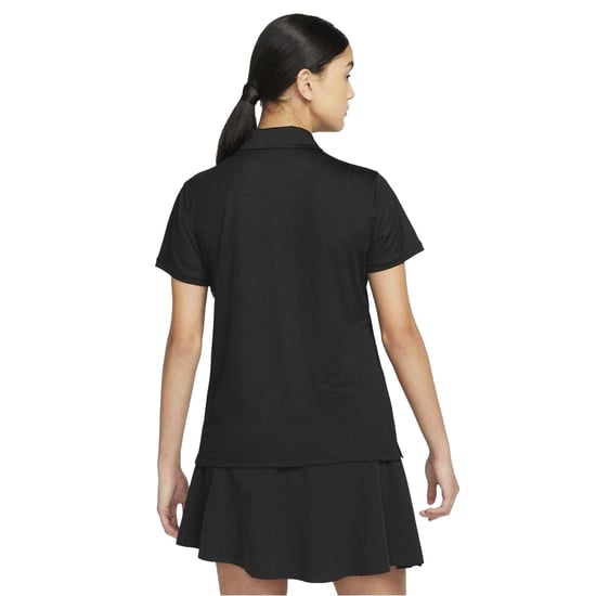 Nike - "Victory" Poloshirt für Damen, Dri-FIT, Emblem (Schwarz/Weiß) - Image 2