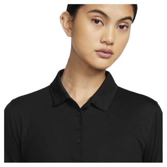 Nike - "Victory" Poloshirt für Damen, Dri-FIT, Emblem (Schwarz/Weiß) - Image 3