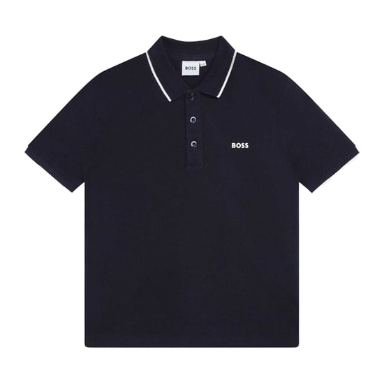 Boss - Poloshirt für Kinder, kurzärmlig (Marine) - Image 1