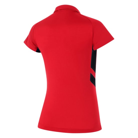 Nike - Poloshirt für Damen, Kontrasteinsatz, Raglanärmel (Uni Rot/Schwarz) - Image 2