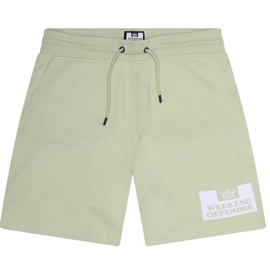 Weekend Offender - "Parma" Sweat-Shorts für Herren (Minzgrün/Weiß) - Image 1
