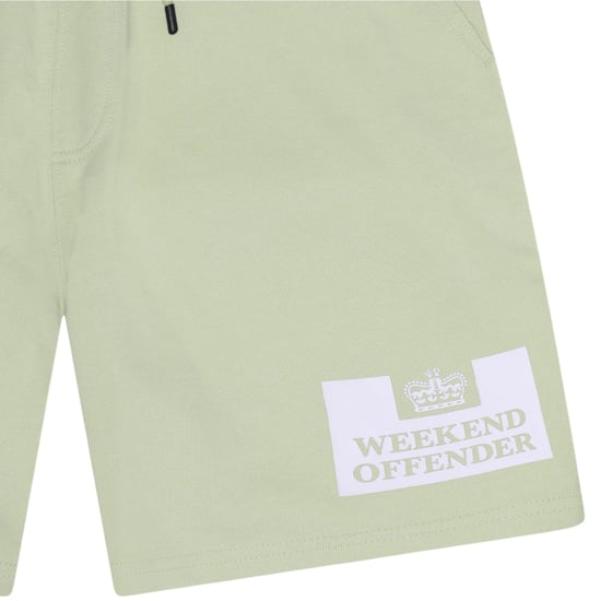 Weekend Offender - "Parma" Sweat-Shorts für Herren (Minzgrün/Weiß) - Image 3
