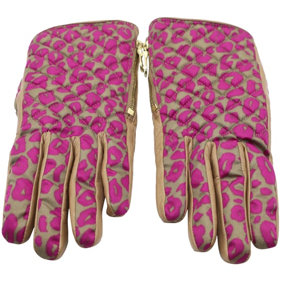 Mulberry Handschuhe mit Tiermuster aus braunem Leder - Image 1