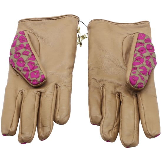 Mulberry Handschuhe mit Tiermuster aus braunem Leder - Image 4