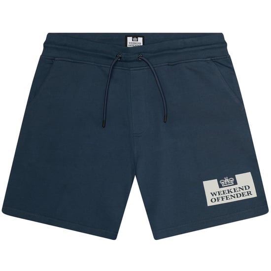 Weekend Offender - "Parma" Sweat-Shorts für Herren (Tintenblau/Silber) - Image 1