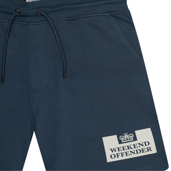 Weekend Offender - "Parma" Sweat-Shorts für Herren (Tintenblau/Silber) - Image 3