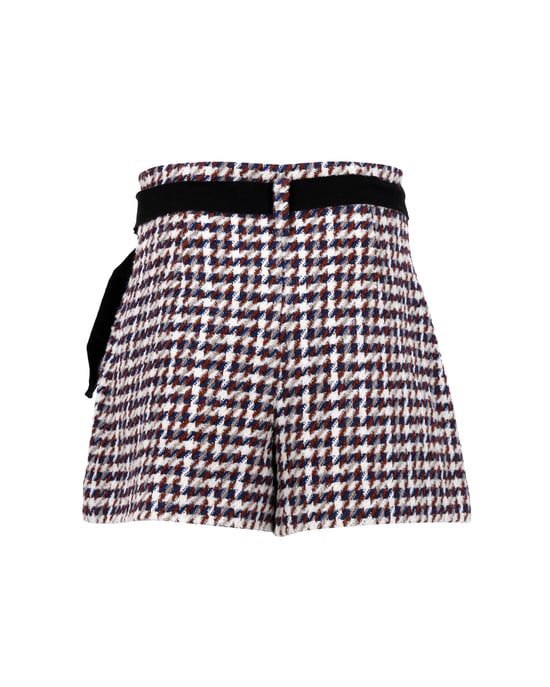 Maje High-Waisted Shorts mit Gürtel aus mehrfarbiger Baumwolle - Image 2