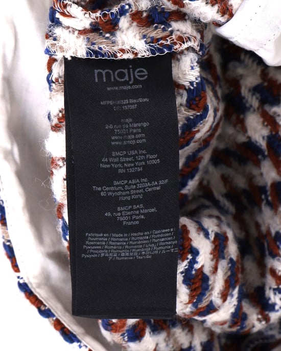 Maje High-Waisted Shorts mit Gürtel aus mehrfarbiger Baumwolle - Image 5