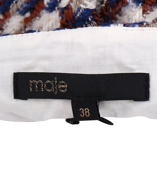 Maje High-Waisted Shorts mit Gürtel aus mehrfarbiger Baumwolle - Image 6