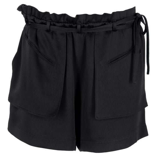 Valentino Garavani Paperbag-Shorts aus schwarzer Viskose - Image 1