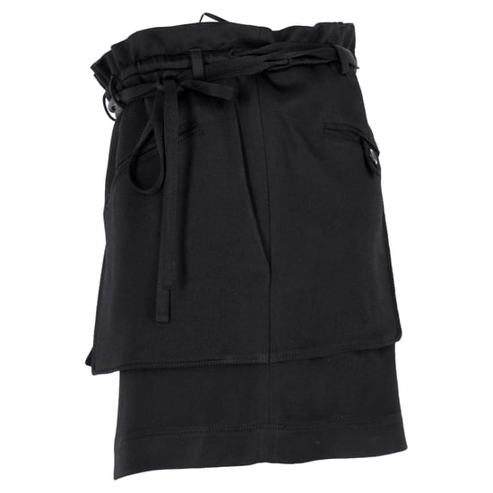 Valentino Garavani Paperbag-Shorts aus schwarzer Viskose - Image 3