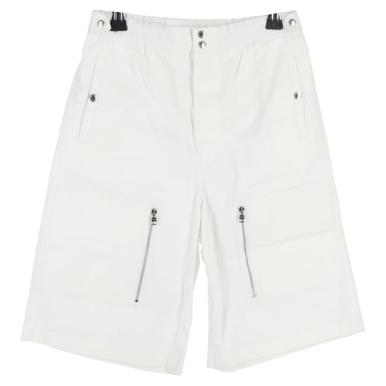 Alexander McQueen Mehrfach-Taschen Bermuda-Shorts aus weißer Baumwolle - Image 1