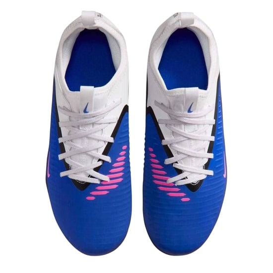 Nike - "Academy" Fußballschuhe mit festem Boden für Kinder (Blau/Weiß/Pink) - Image 3