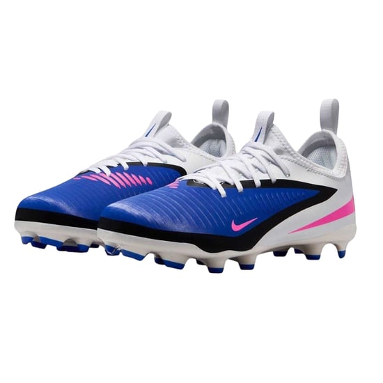 Nike - "Academy" Fußballschuhe mit festem Boden für Kinder (Blau/Weiß/Pink) - Image 5