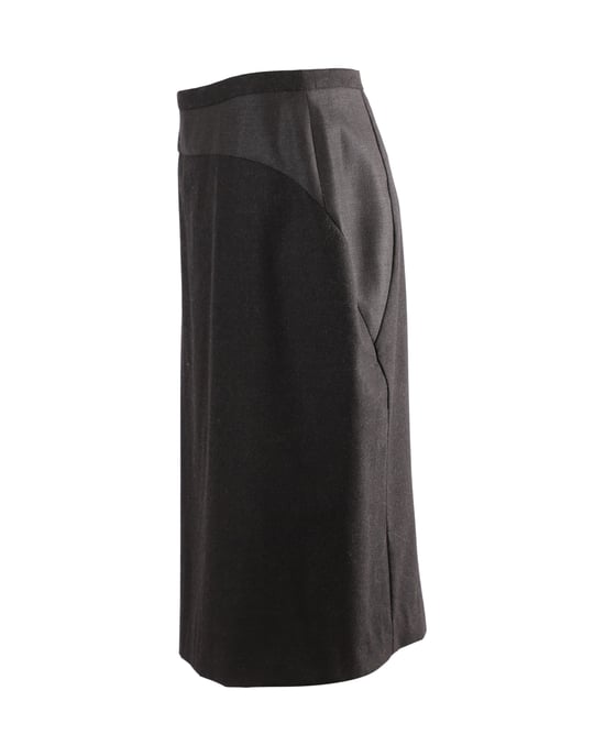 Max Mara Midi-Bleistiftrock aus schwarzer Wolle - Image 2