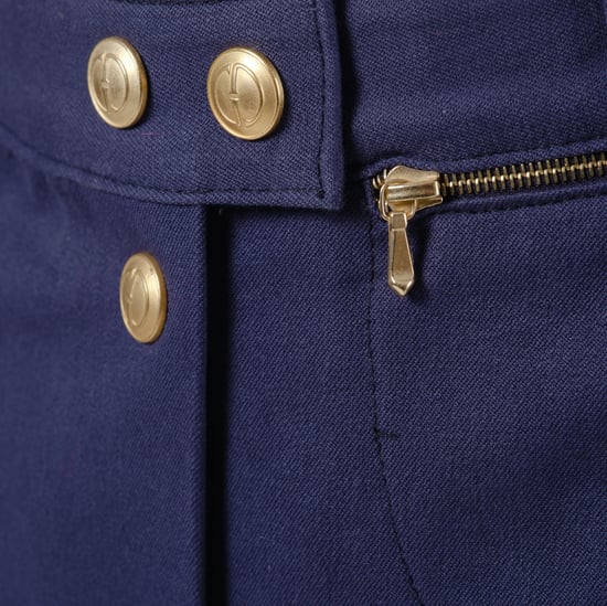 Gucci by Tom Ford blauer Rock mit goldenen Knöpfen vorne - 2000er Jahre - Image 4