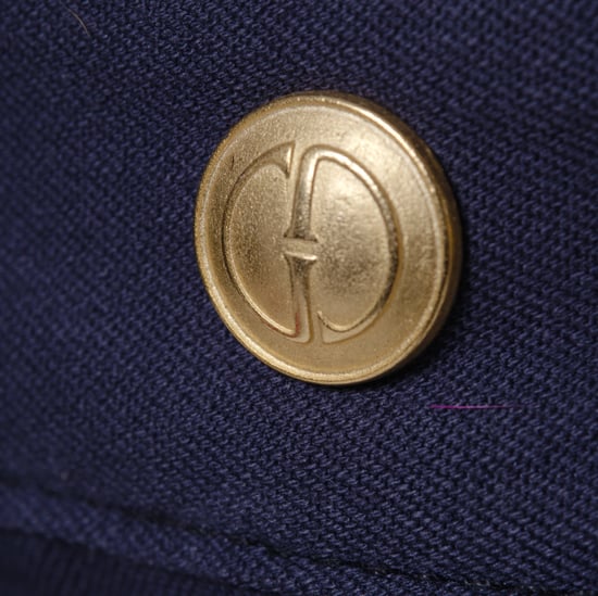 Gucci by Tom Ford blauer Rock mit goldenen Knöpfen vorne - 2000er Jahre - Image 5