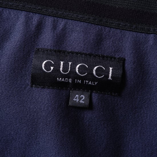 Gucci by Tom Ford blauer Rock mit goldenen Knöpfen vorne - 2000er Jahre - Image 6