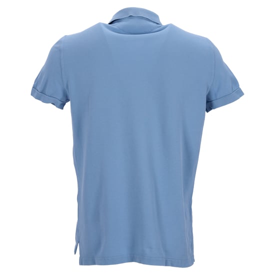 Tom Ford Piqué-Poloshirt mit kurzen Ärmeln aus blauer Baumwolle - Image 3