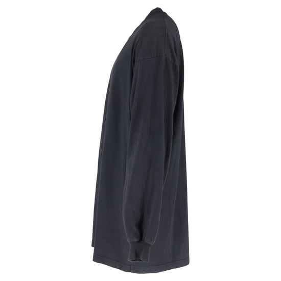 Balenciaga Tab Vintage Langarmshirt aus schwarzer Baumwolle - Image 2