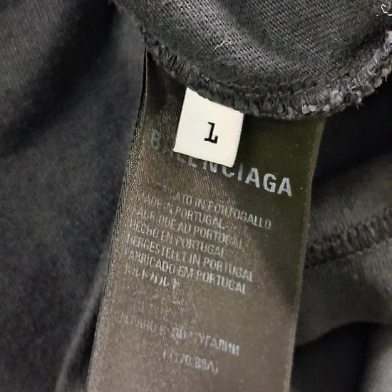 Balenciaga Tab Vintage Langarmshirt aus schwarzer Baumwolle - Image 4
